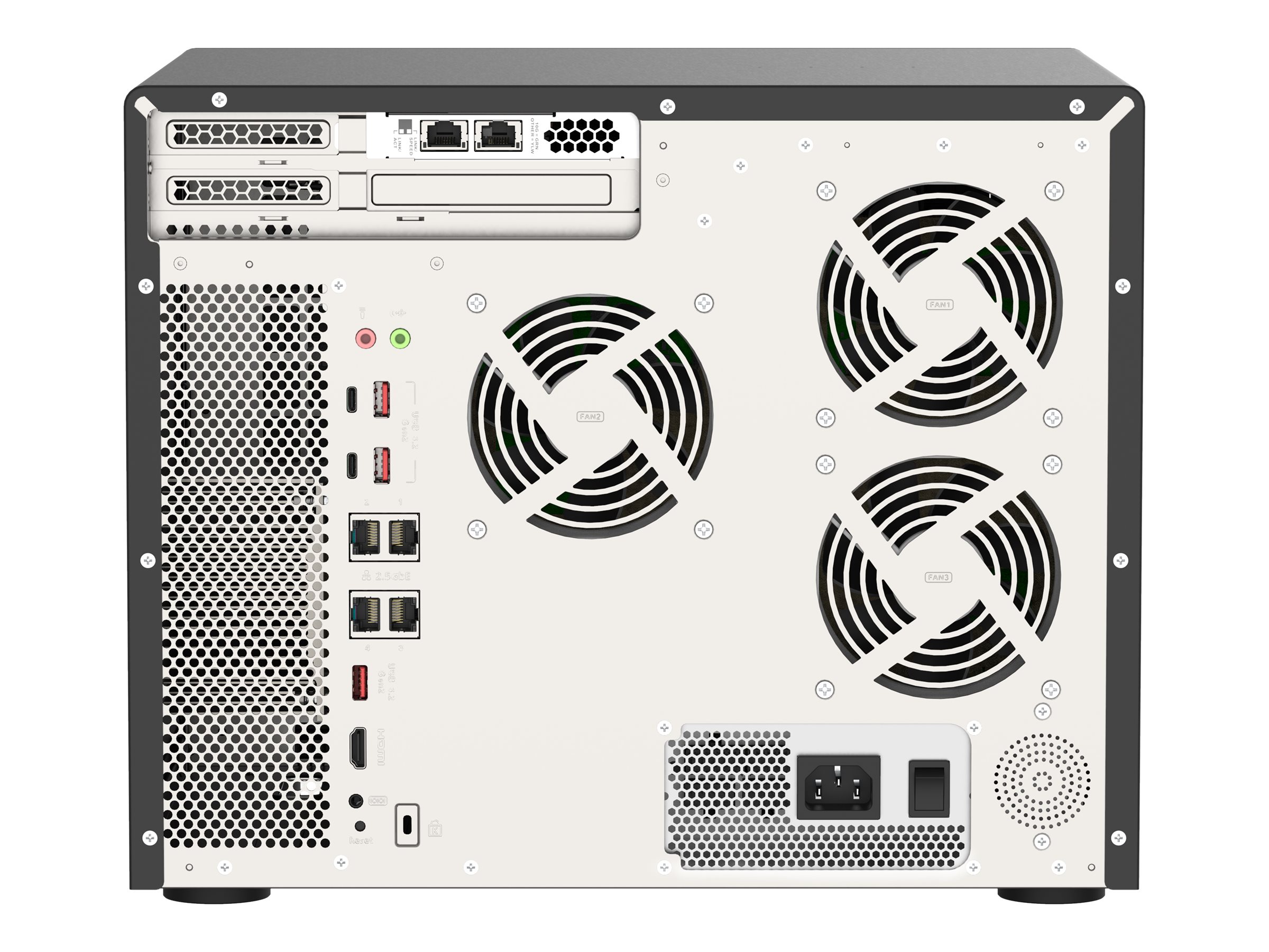QNAP TVS-H1688X NAS-Server Intel Xeon W-1250 32 GB RAM Schwarz