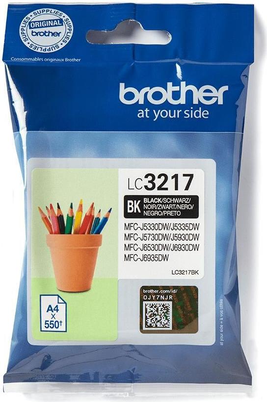 Brother LC Tintenpatrone LC3217BK Original Schwarz