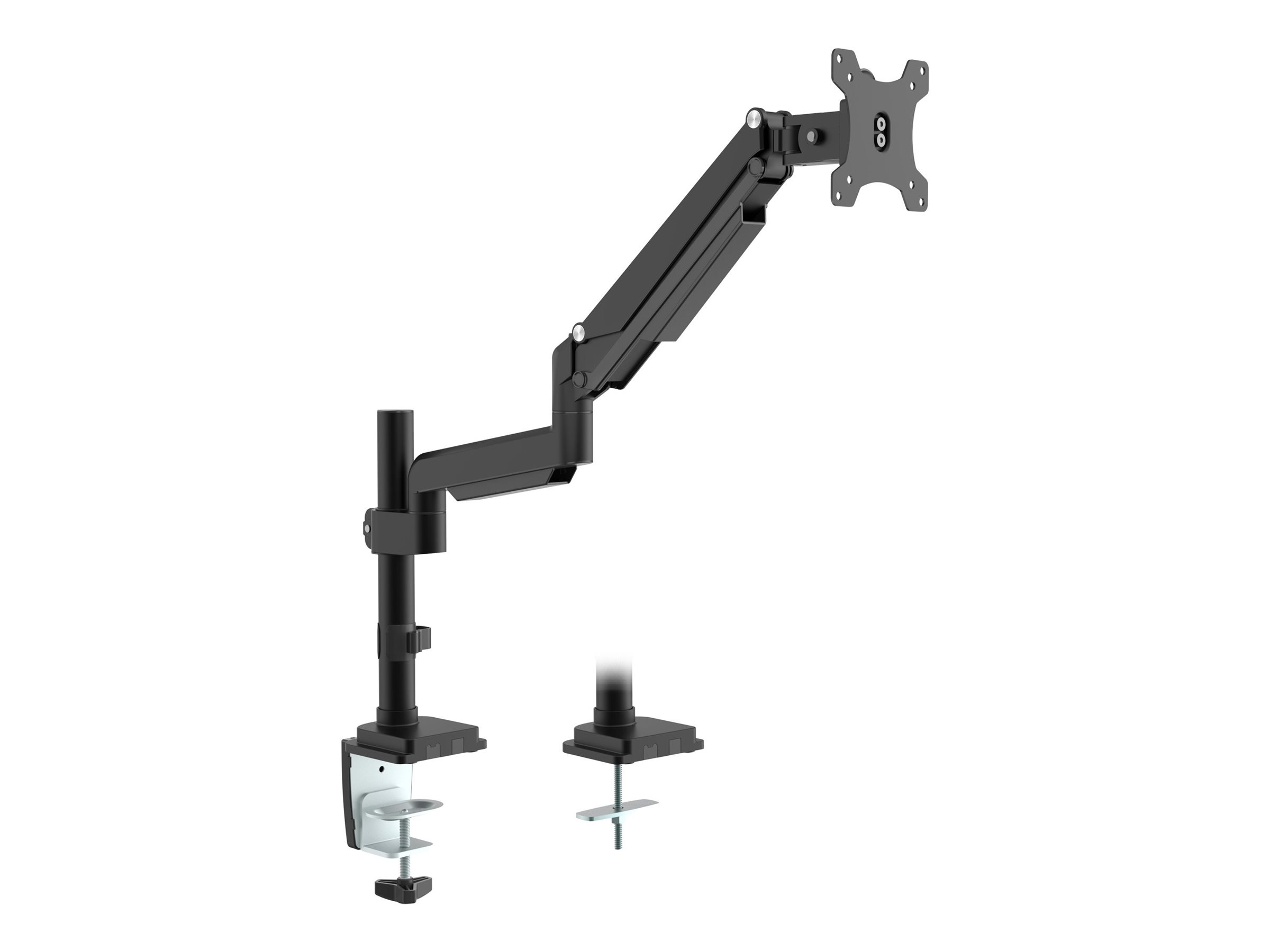 InLine 23159B Monitor-Tischhalterung mit Lifter, beweglich, bis 32", max. 9 kg, Schwarz