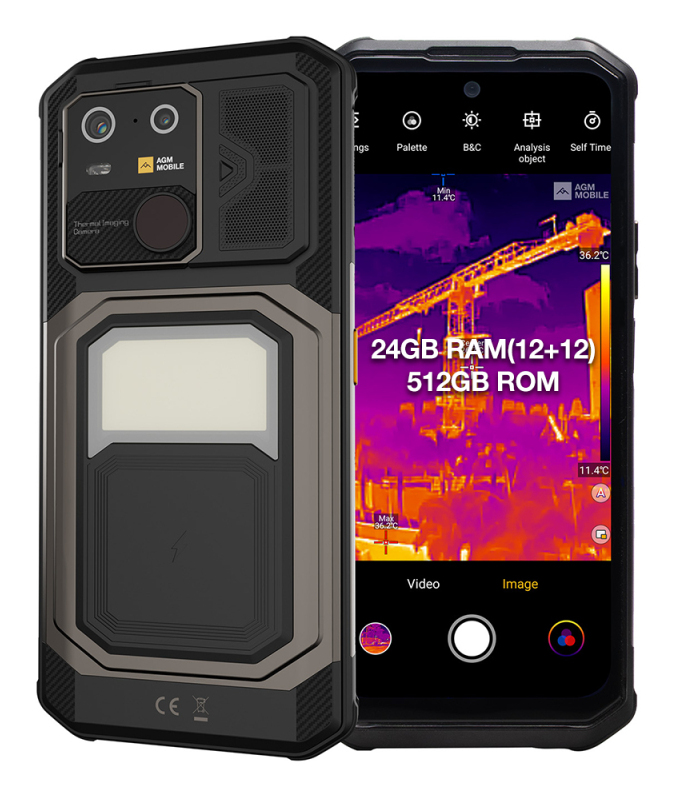 AGM Mobile AGM G3 Pro 6,72" 5G Smartphone 12 GB RAM 512 GB Schwarz