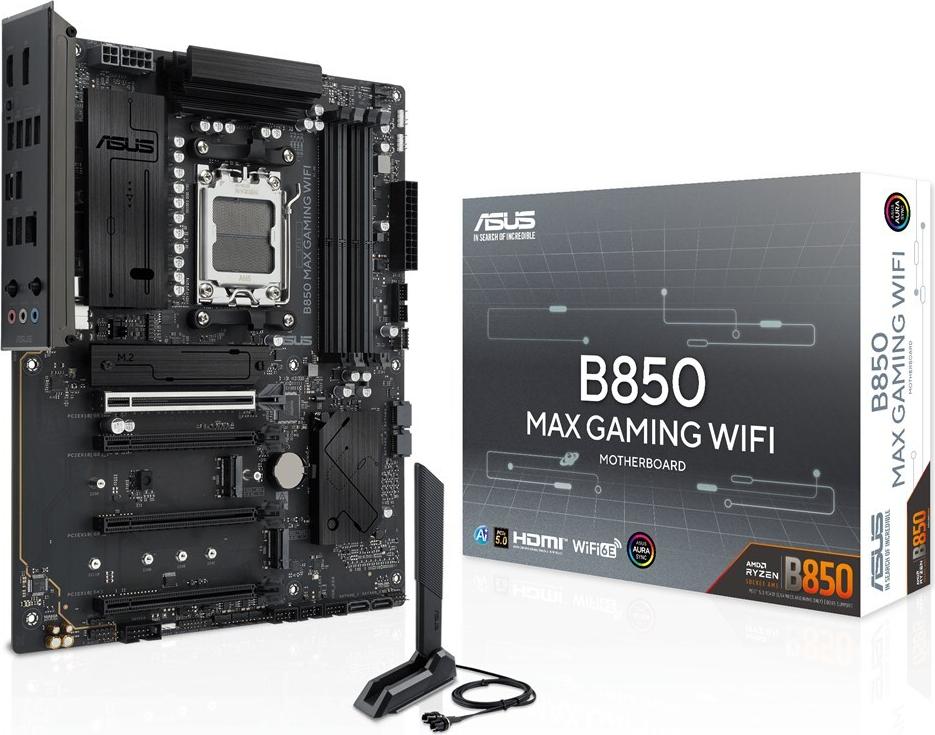 ASUS B850 MAX GAMING WIFI (AMD,AM5,DDR5,ATX) (90MB1PR0-M0EAY0)