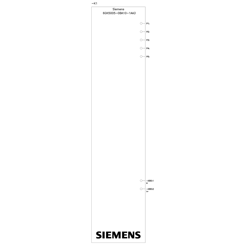 Siemens SCALANCE X005 IE Entry 8-Port RJ-45 Unmanaged Switch
