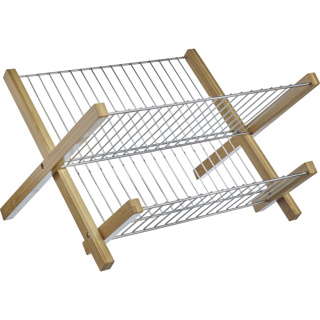 Westmark Tilo Abtropfer freistehend Edelstahl Bambus
