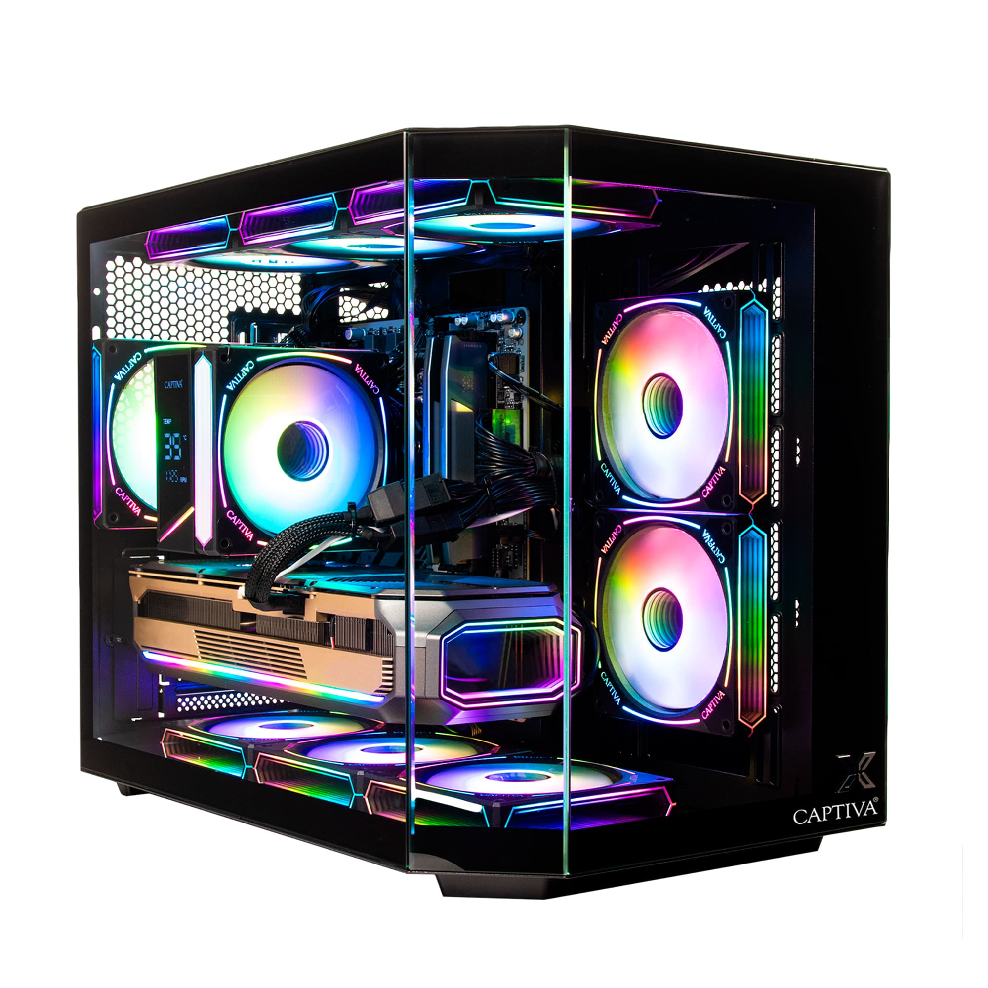 Captiva Entry Gaming R10-2086 AMD Ryzen 5 5500 16 GB RAM 500 GB SSD Schwarz