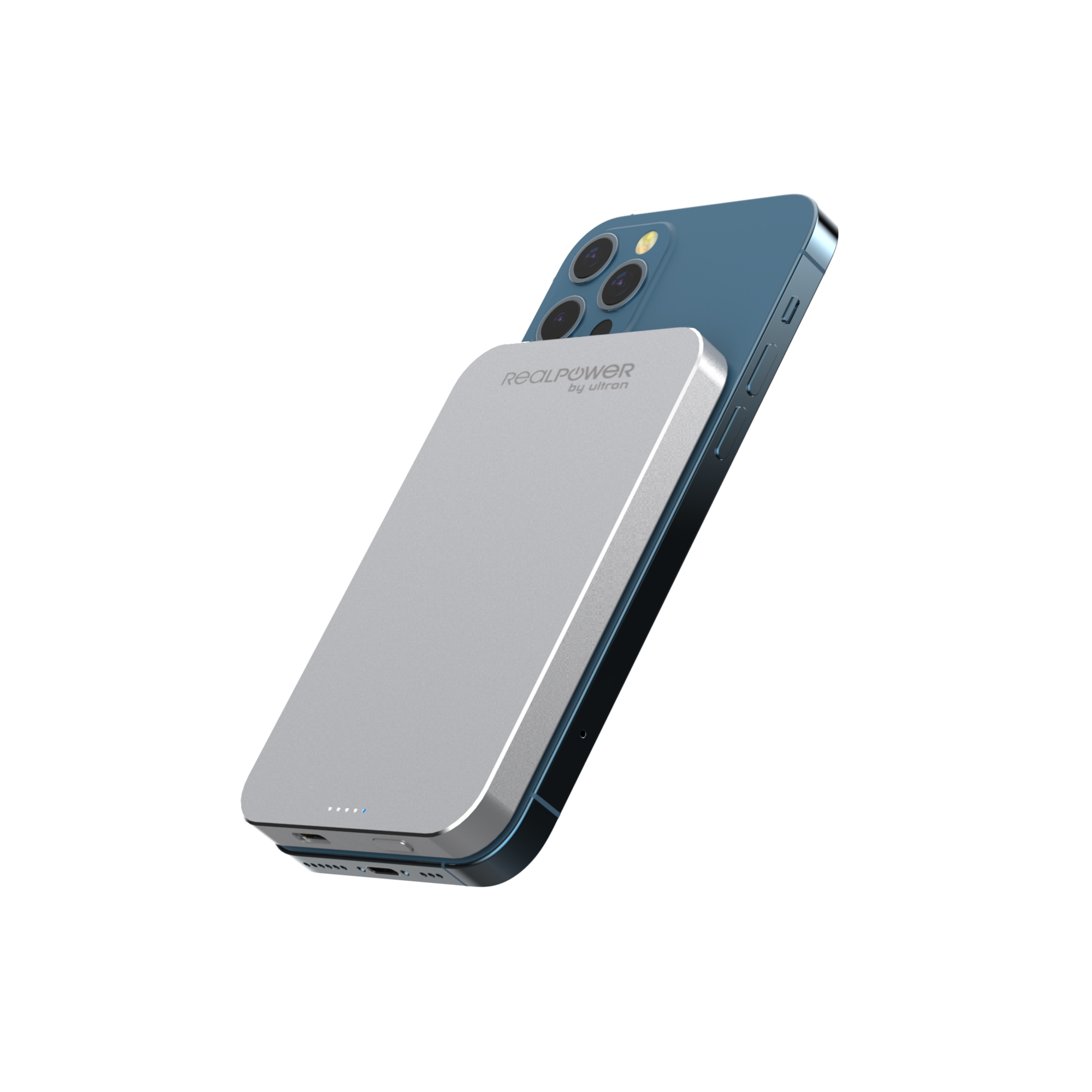 RealPower PB-5000 MAG 5000 mAh Powerbank weiss