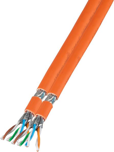 EFB-Elektronik Duplex LANCat.7 Rohkabel 1000 AWG23 S/FTP, 2x4P FRNC-B, CPR Dca, orange, 500m Hersteller: EFB Elektronik (MK7101DX.500-CPR)