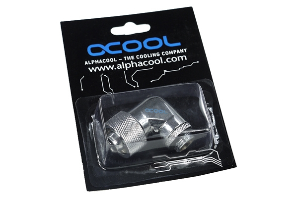 Alphacool HF Anschraubtülle 16/10 90° drehbar G1/4 Chrom
