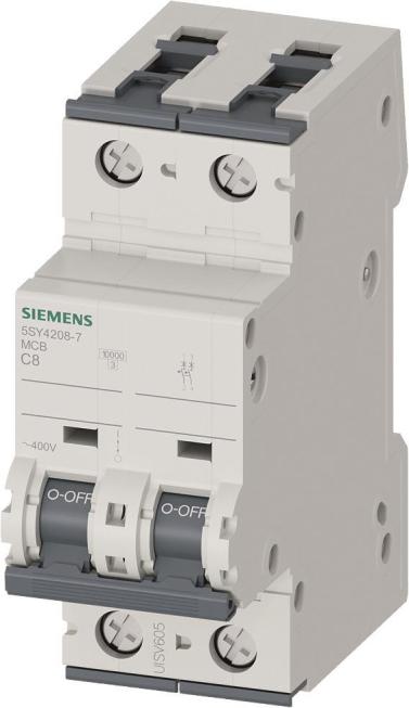 Leitungsschutzschalter 5SY4208-7 400V 10kA 2polig C8A (5SY42087)