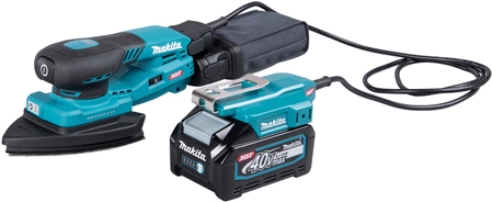 MAKITA BO006CG - Akku-Schwingschleifer (40V | XGT | Schalldruckpegel 76dBA | Schwingkreis 3,00mm | inkl. Adapter 1,60m) (BO006CGZ)