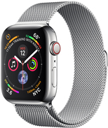 Apple Watch Series 4 Smartwatch Edelstahl OLED Handy GPS (MTX12FD/A)