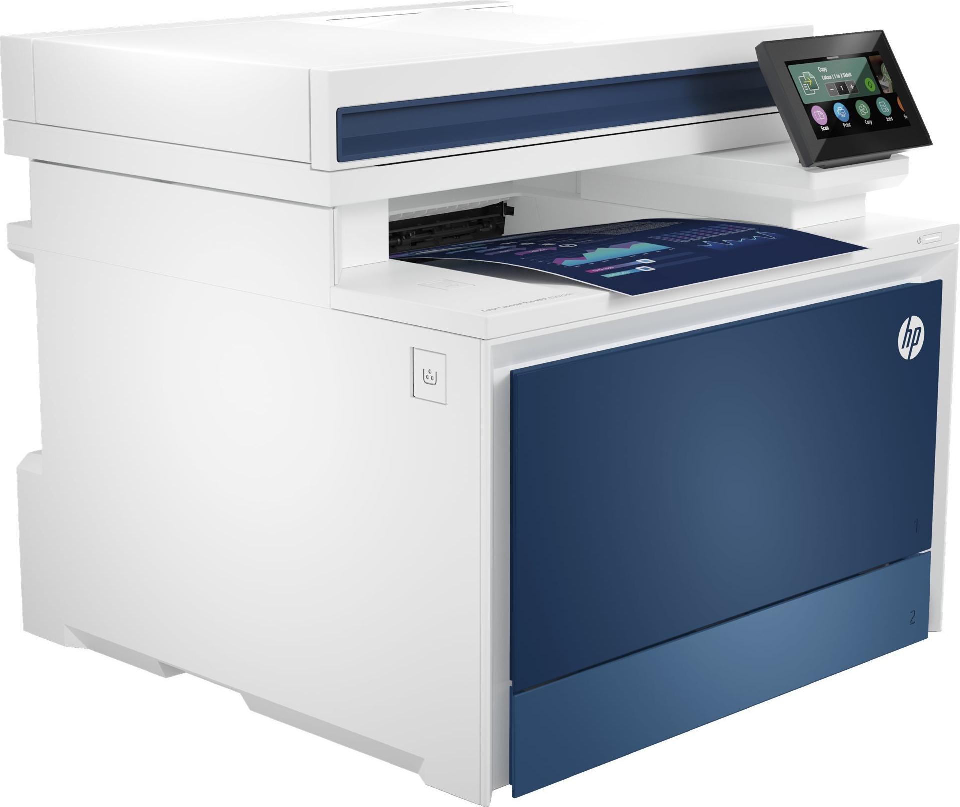 HP Color LaserJet Pro MFP 4302fdn 33 Seiten/Min 512 MB RAM Blau, Weiß