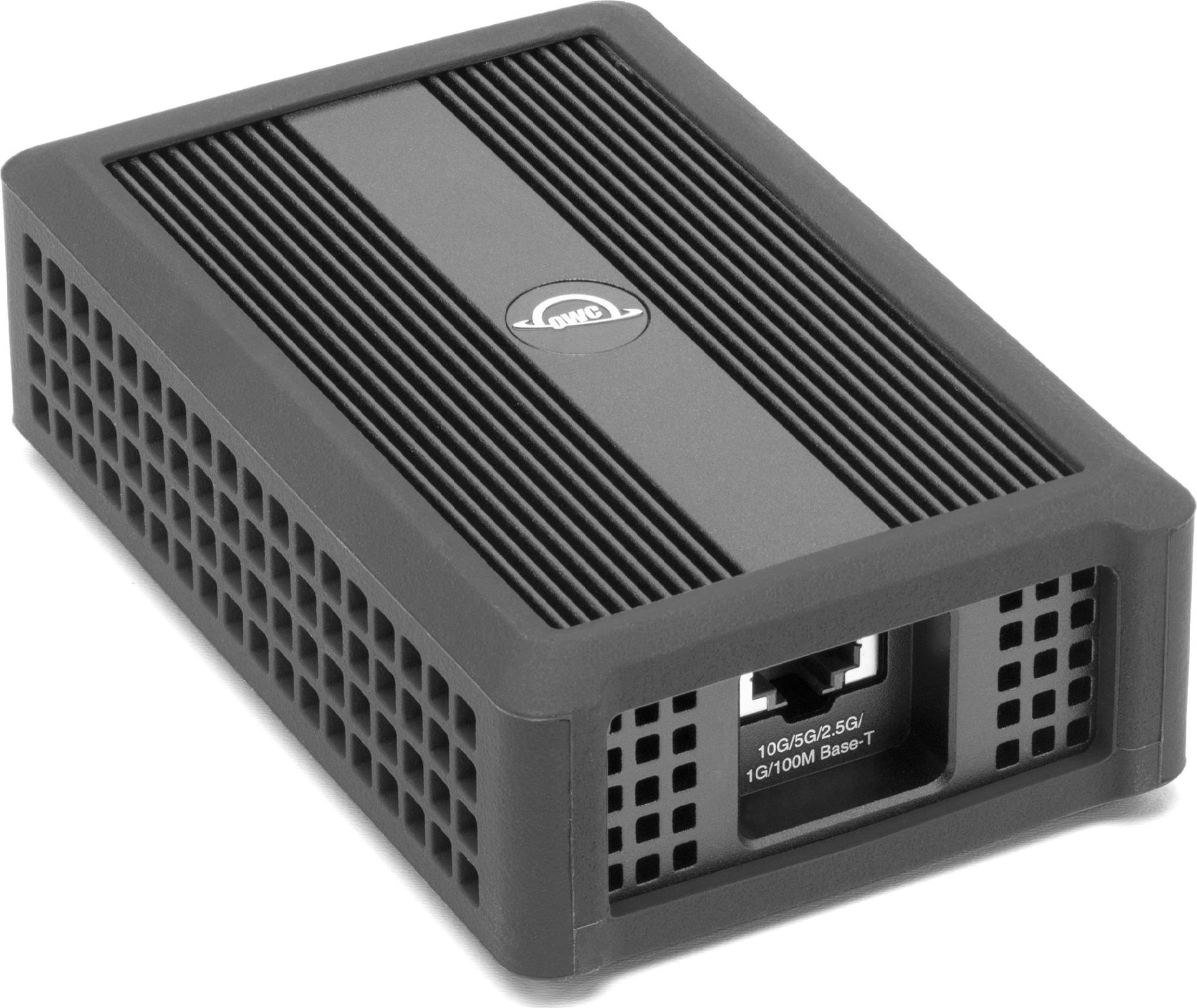 OWC OWCTB4ADP10GBE Thunderbolt 4 10Gb Ethernet Adapter Silber, Schwarz