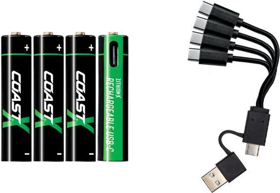 Coast Products 1x4 Coast Zithion-X Micro AAA Akku USB-C Ladeanschl. - Akku (100047535)