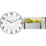 UNiLUX Wanduhr/Funkuhr "OUTDOOR", Durchm.: 355 mm, silber funkgesteuert, wetterfest, große Zahlen für gute - 1 Stück (400094566)