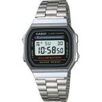 Casio A168WA-1YES Bracelet watch Männlich Elektronisch Silber Uhr (A168WA-1YES) (geöffnet)