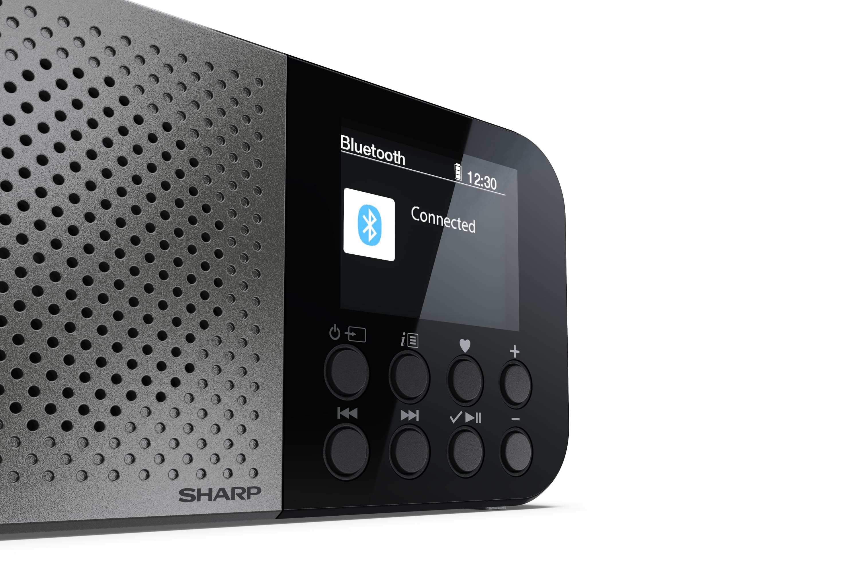 Sharp DR-P520 Tragbares DAB+/Bluetooth Radio mit USB-C und Akku Schwarz