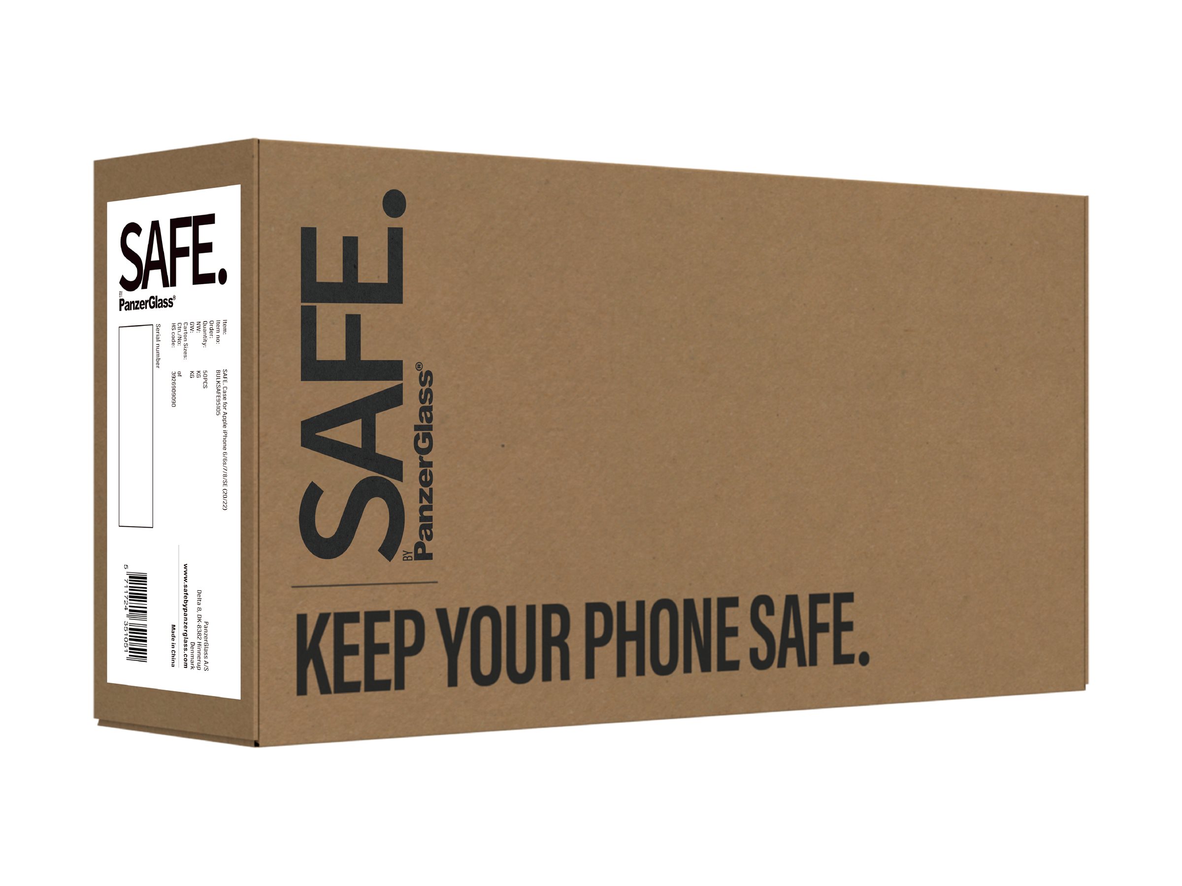 PanzerGlass SAFE. Hintere Abdeckung für Apple iPhone 6 / 6s / 7 / 8 / SE (2./3. Generation) Transparent