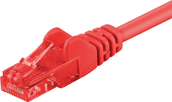 DSIT CAT 6 Netzwerkkabel U/UTP - 3 Meter - Rot - CCA (DC-C65-030)