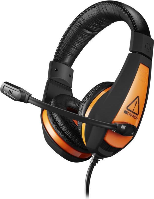 Canyon Gaming Headset GH-1A 2x3.5mm "StarRaider" back/orange retail (CND-SGHS1A)