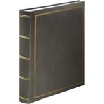 Hama London Fotoalbum Grau 80 Blätter 10 x 15 Gehäusebindung (00007158)