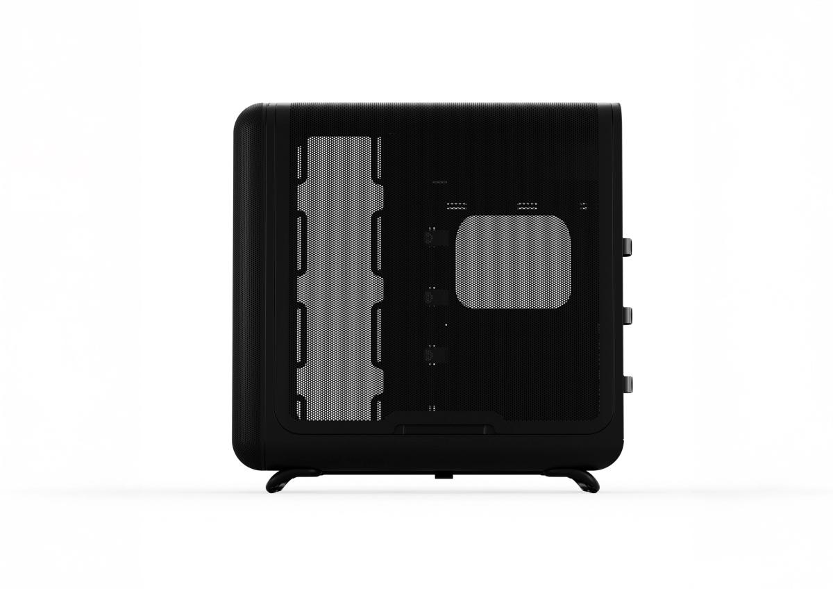 HYTE X50 Midi Tower Gehäuse E-ATX Gehärtetes Glas Pitch Black