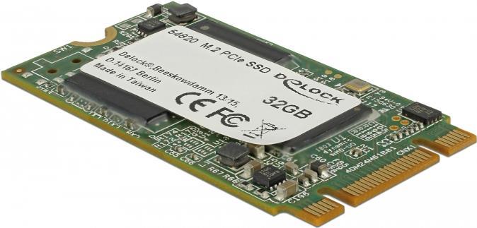 Delock M.2 PCIe SSD Toshiba MLC 32 GB (42 mm) -40 °C ~ 85 °C (54820)