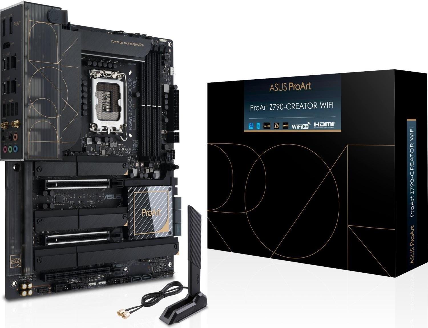 ASUS ProArt Z790-CREATOR WIFI Mainboard LGA1700 ATX DDR5 128 GB Wi-Fi 6E Schwarz