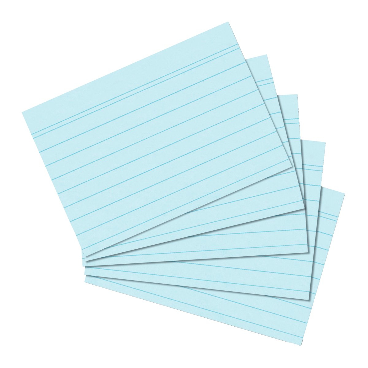 Herlitz Karteikarten DIN A5 liniert 100 Stück Blau