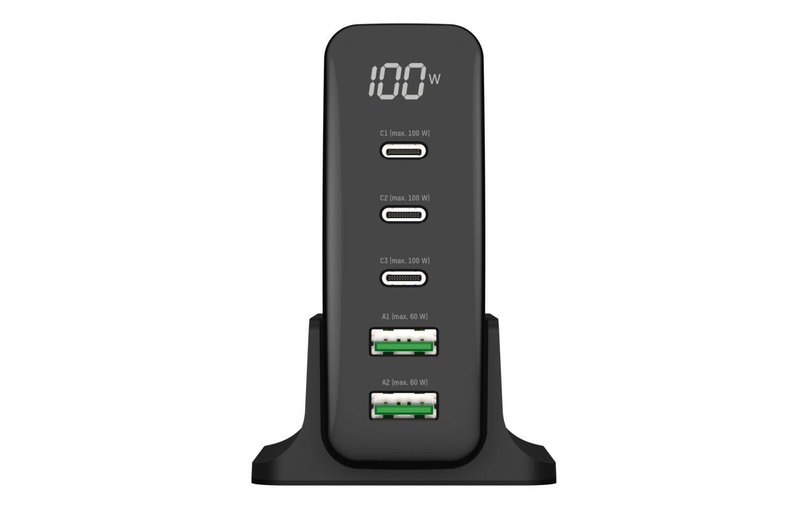 Ansmann DC5140PD USB-Tisch-Ladegerät 140 W Schwarz