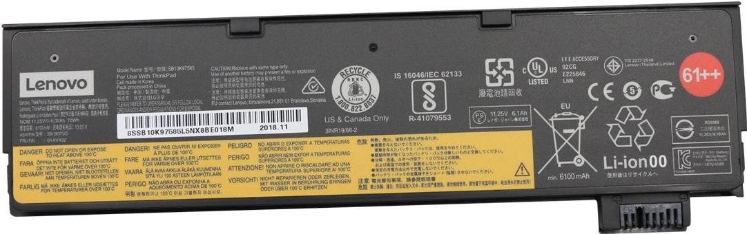 Notebook Akku Lenovo kompatibel 01AV492 (01AV492)