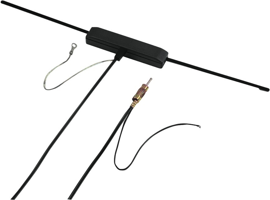 Hama Elektronische Scheibenantenne für UKW-Empfang im Auto (00185824)