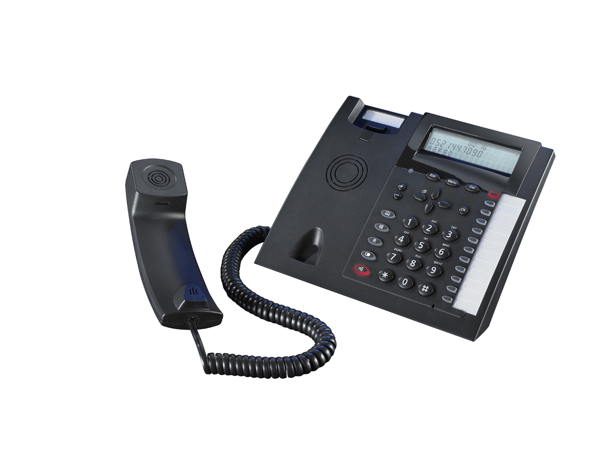 AGFEO T 18 Analoges Tischtelefon Schwarz
