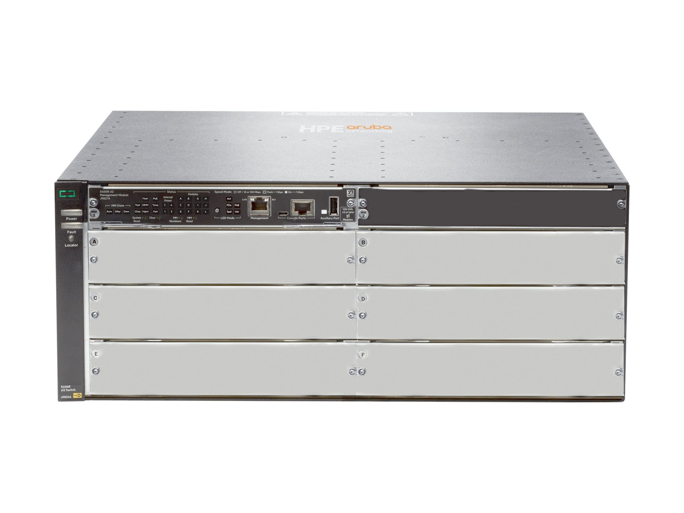 Aruba 5406R zl2 Managed Switch 6 Modul-Ports PoE+ Grau
