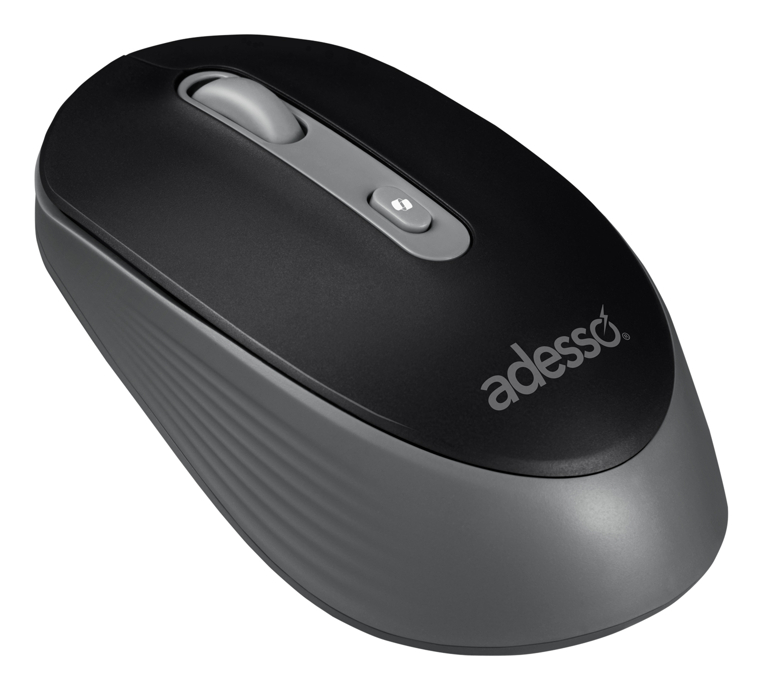 Adesso iMouse A30B Funkmaus Optisch 1200 DPI 4 Tasten Schwarz-Grau