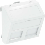 OBO Bettermann Datentechnikträger DTS-2RM RW1 f. 2 Module Typ RM reinweiss (6119298)