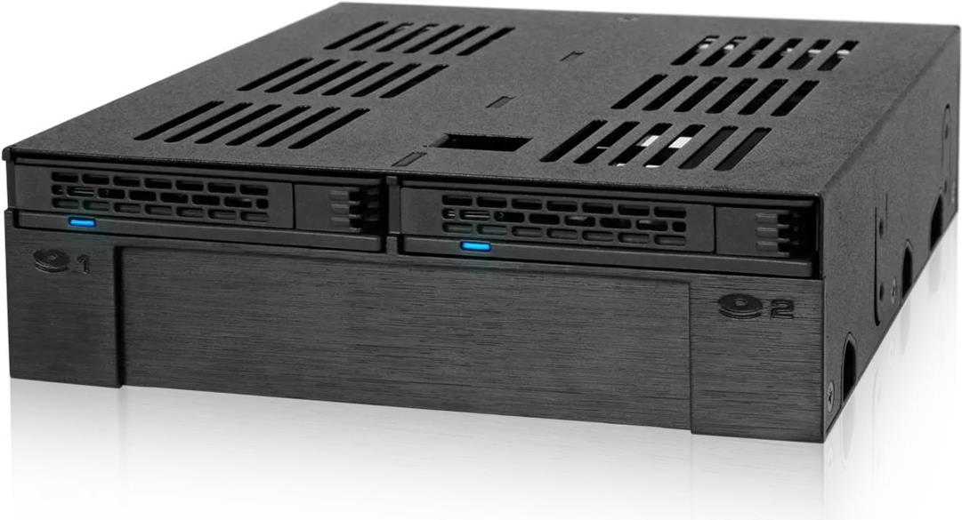 ICY DOCK ExpressCage MB322SP-B Mobiles Speicher-Rack 5,25" 3 Einschübe SATA/SAS Schwarz