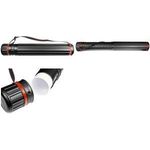 kangaro Zeichnungsrohr, PP, Durchmesser: 105 mm, schwarz Ziehröhre ausziehbar von 640 bis 1.080 mm, mit - 1 Stück (K-830203)