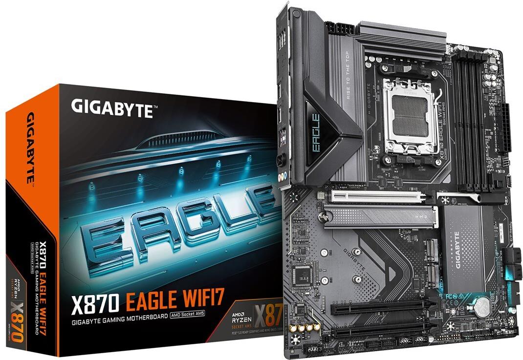 Gigabyte X870 EAGLE WIFI7 AM5 ATX MB - AMD Sockel AM5 (Ryzen Zen4) (X870 EAGLE WIFI7)