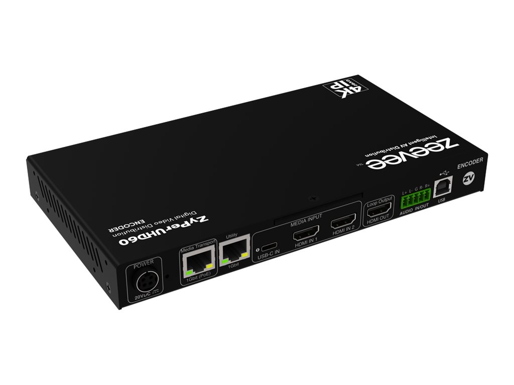 ZeeVee ZyPerUHD60 AV-over-IP-Encoder HDMI HDMI Schwarz