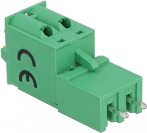 Delock Terminalblock Set für Platine 2 Pin 5,08 mm Rastermaß vertikal (66500)