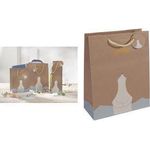 5 Geschenktaschen Polar bear with shooting star Motiv 26.0 x 33.0 (GT049)