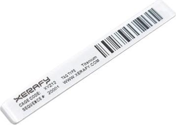 ZEBRA RFID LABEL SYNTHETIC 45X6MM TT GLOSS WHITE POLYESTER 500/ROLL (ZIPRT3019299)