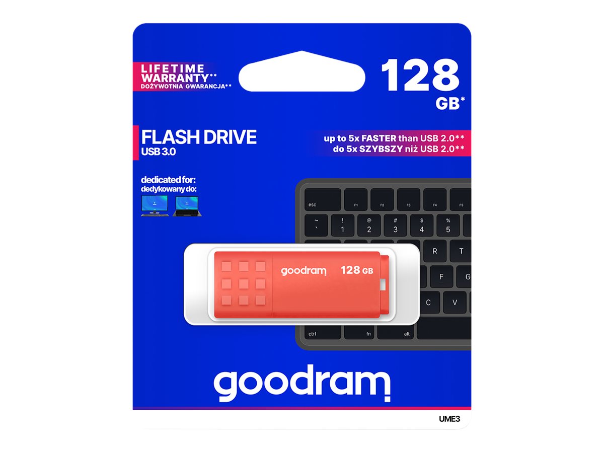 Goodram UME3 USB-Stick 128 GB USB 3.2 Gen 1 Orange