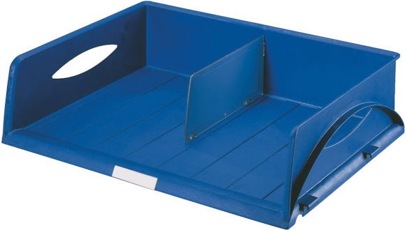 Esselte-Leitz LEITZ Ablagekorb Sorty Jumbo, DIN A3/C3, blau aus Kunststoff, für Überbreiten bis 470 x 355 mm, mittige - 1 Stück (5232-00-35)