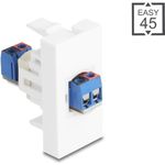 Delock Easy 45 Modul Terminalblock zu weiß (90912)