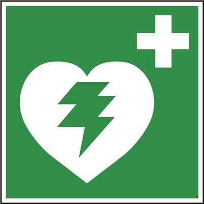 Abtec GmbH Rettungsschild 148x148mm Defibrillator Kunstst./nachl. (5841506)