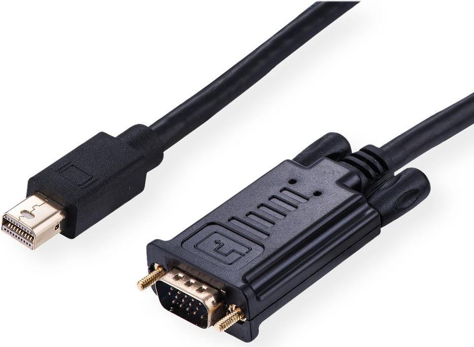 Value 11.99.5806 Videokabel-Adapter 1,5 m Mini DisplayPort VGA (D-Sub) Schwarz (11.99.5806)