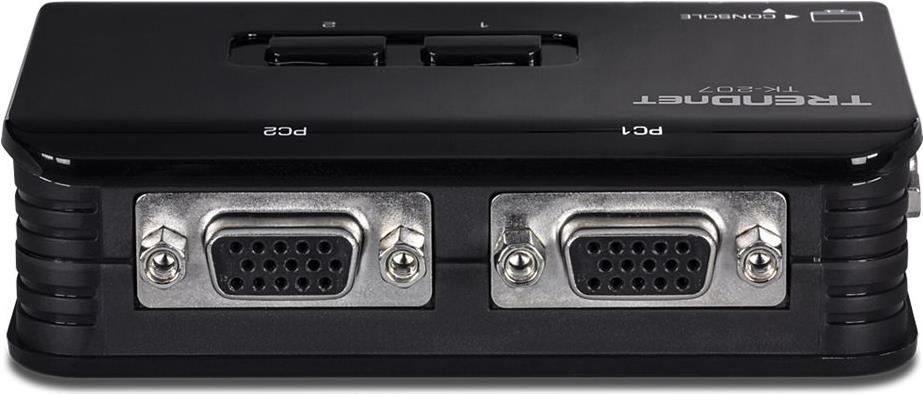 TRENDnet TK 207K KVM-Switch 2 Ports Blau