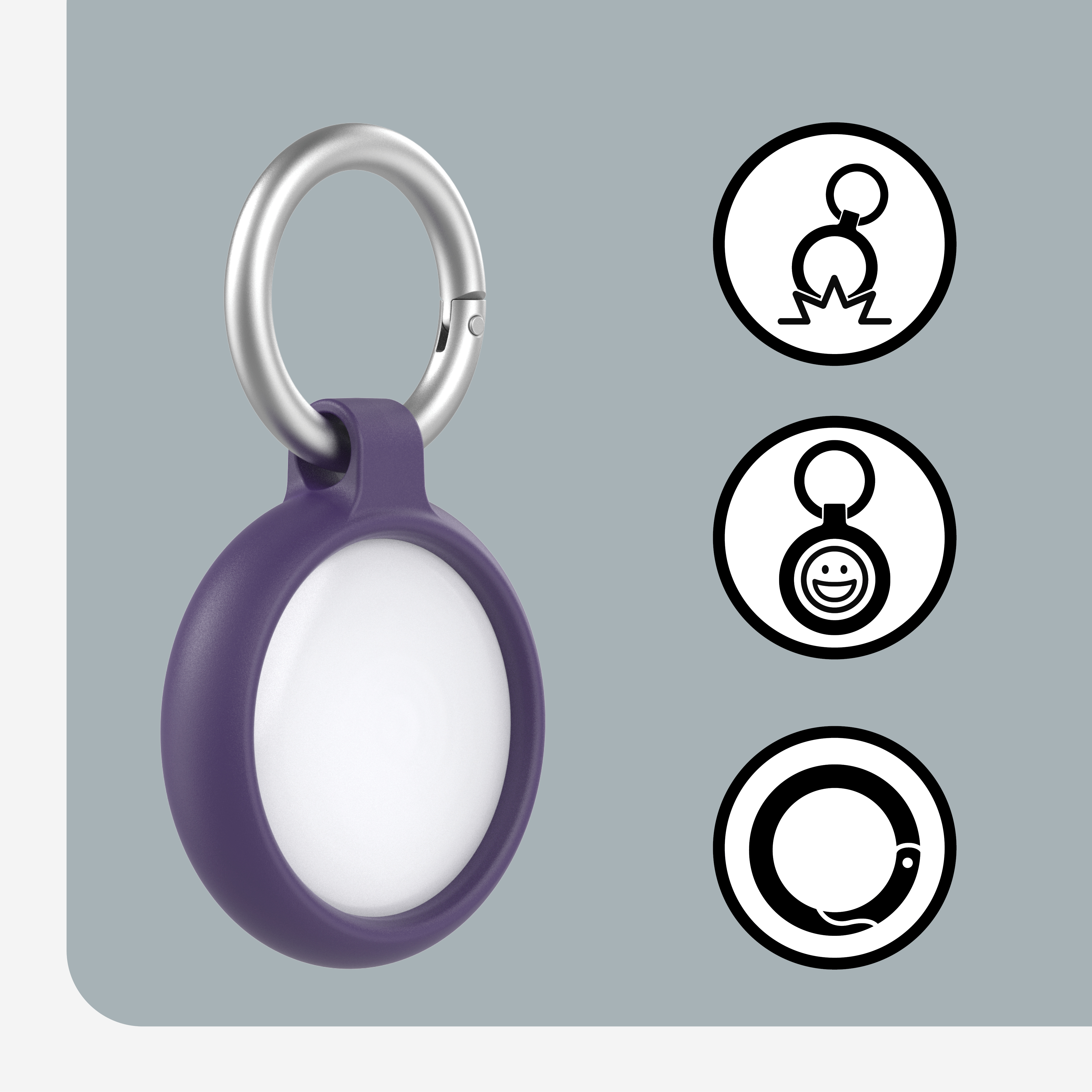 OtterBox Sleek Case für Apple AirTag Ultra Violet