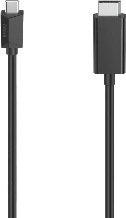 Hama 00200717 Videokabel-Adapter 1,5 m USB Typ-C DisplayPort Schwarz (00200717)